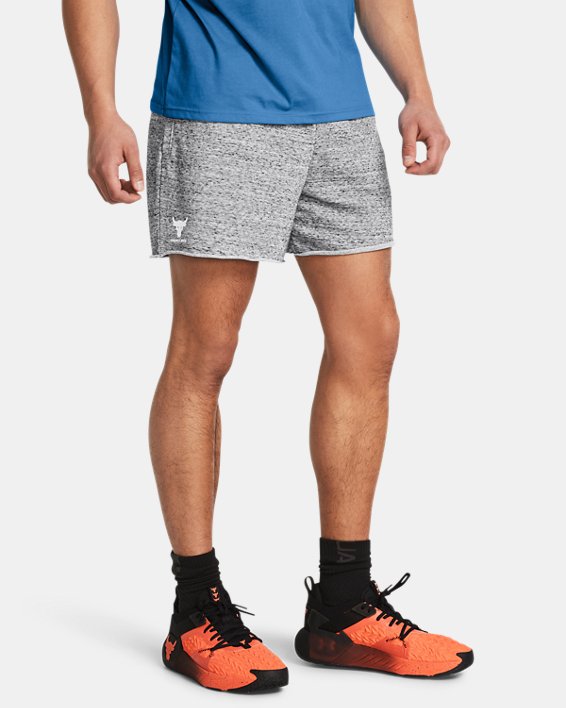 Men's Project Rock Terry Shorts in Gray image number 0